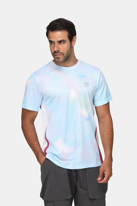 Regular Fit Sports T-Shirt Light Blue