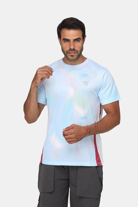 Regular Fit Sports T-Shirt Light Blue
