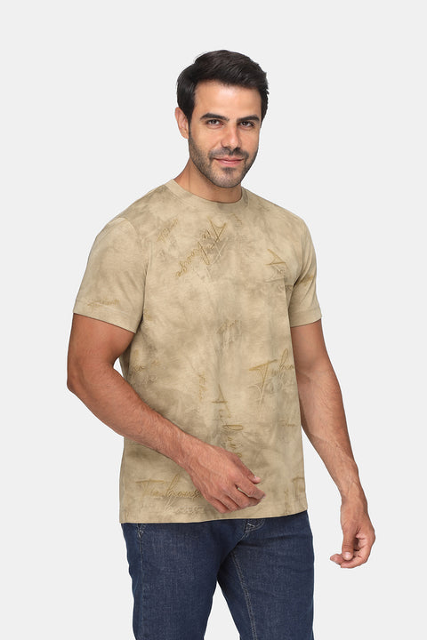 Regular Fit T-Shirt Beige
