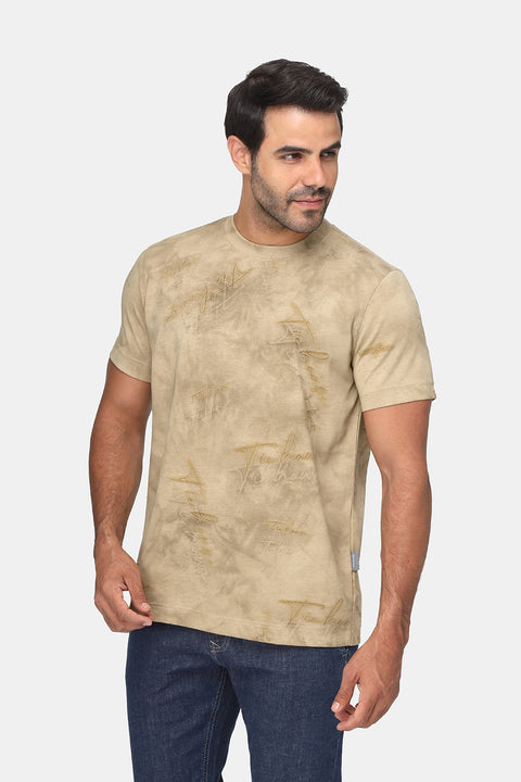 Regular Fit T-Shirt Beige