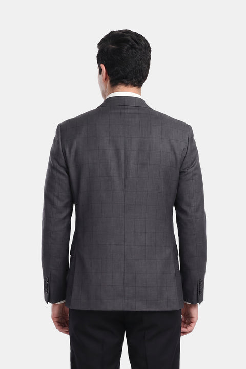 Slim Straight Fit Suit Gray