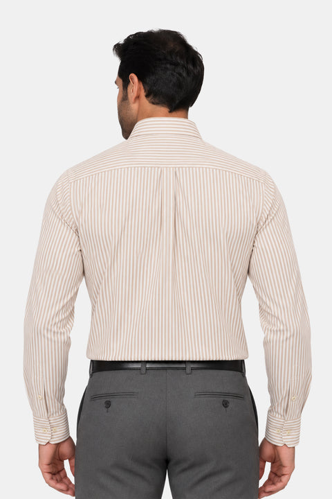 Milano Shirt Regular Fit Beige