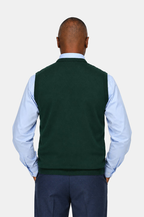 Regular Fit Gilet Green