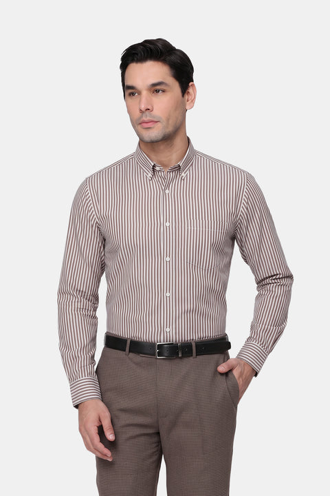 Milano Shirt Regular Fit Beige