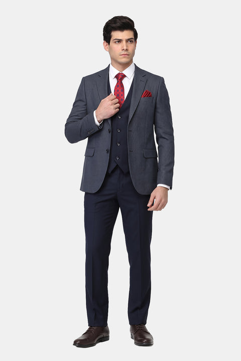 Slim Fit Suit Blue