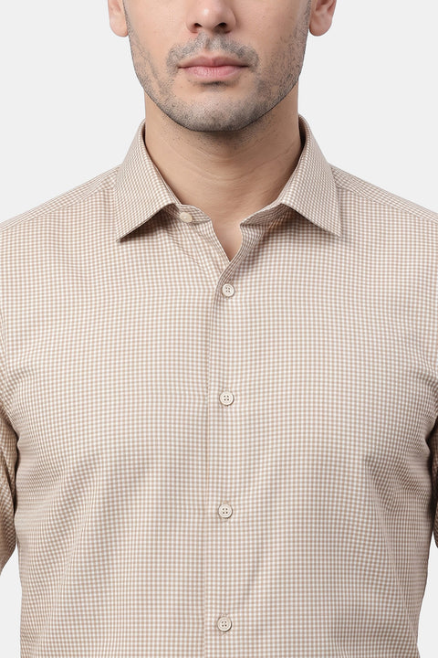 Milano Shirt Slim Fit Beige