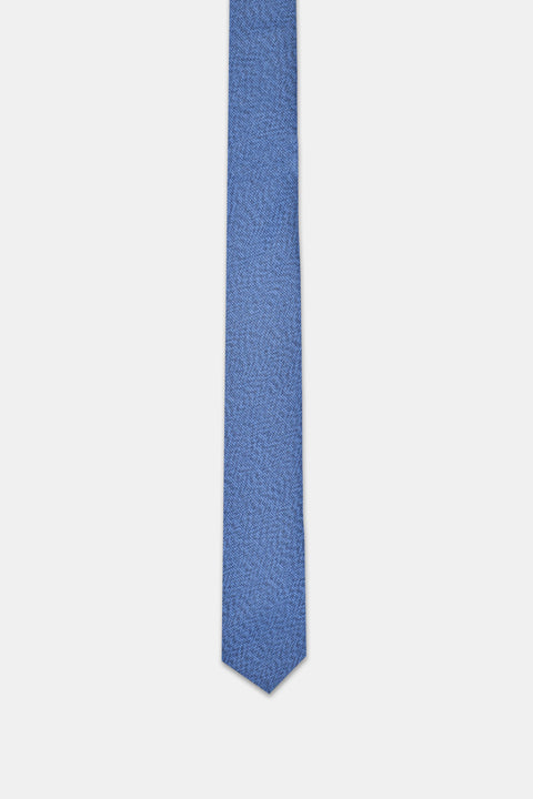 Jacquard Tie 6 cm Blue