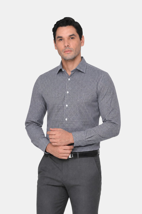 Milano Shirt Slim Fit Dark Gray