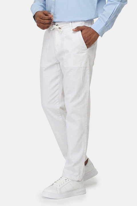 Slim Straight Chino White