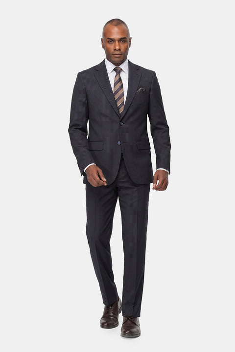 Slim Straight Fit Suit Dark Blue