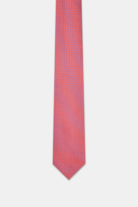 Jacquard Tie 7 cm Red