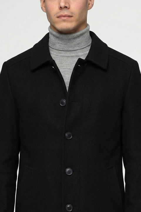 Regular Fit Coat Black
