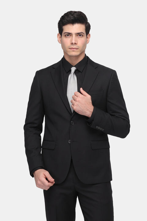 Regular Fit Suit Black