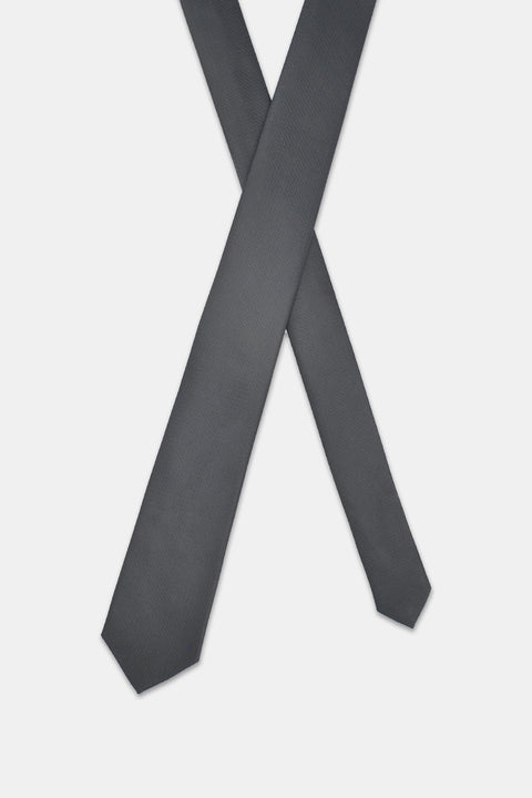 Jacquard Tie 7 cm Black