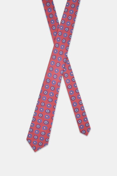 Jacquard Tie 7 cm Red
