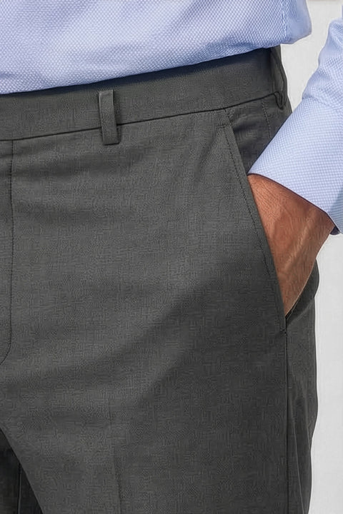 Regular Fit Classic Pants Gray