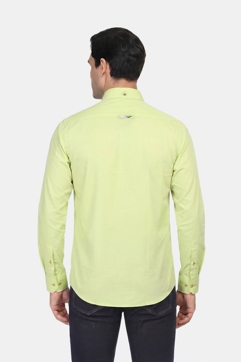 New Fit Shirt Oxford Yellow 100% Cotton