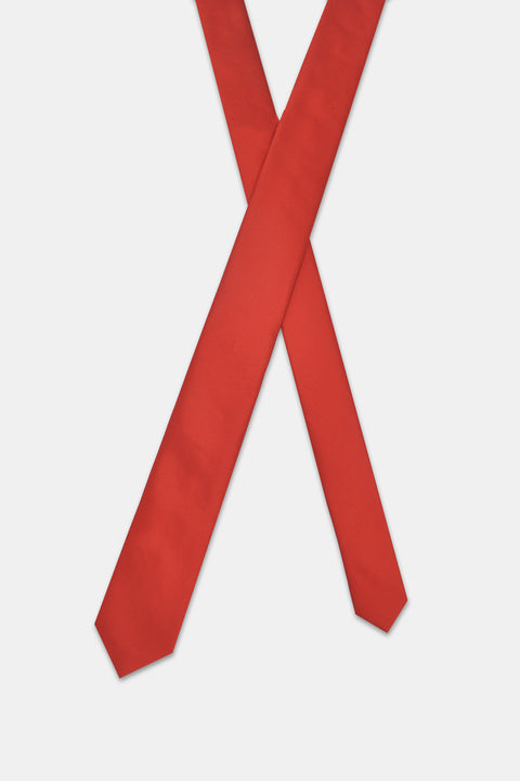 Jacquard Tie 6cm Red
