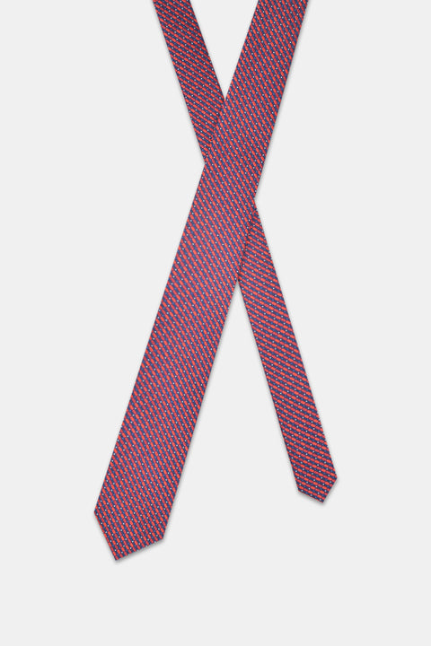 Jacquard Tie 7 cm Maroon