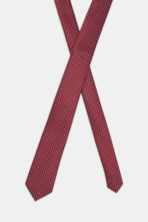 Jacquard Tie 7 cm Maroon