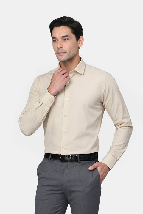 Classic Shirt Regular Fit Beige