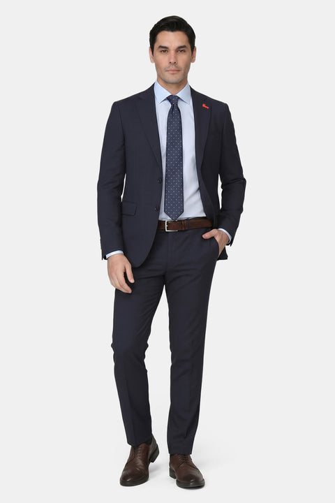 Slim Fit Suit Dark Blue