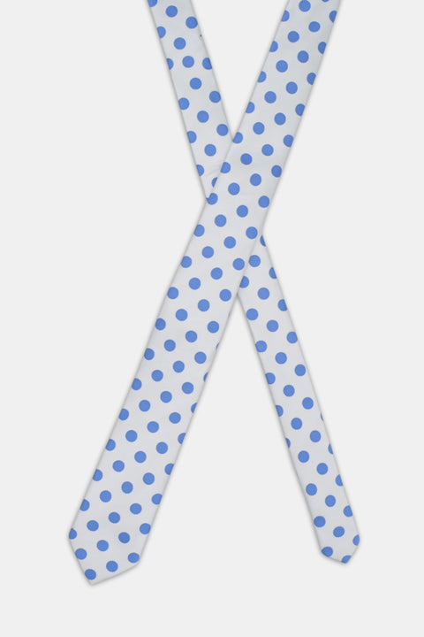Jacquard Tie 7 cm White