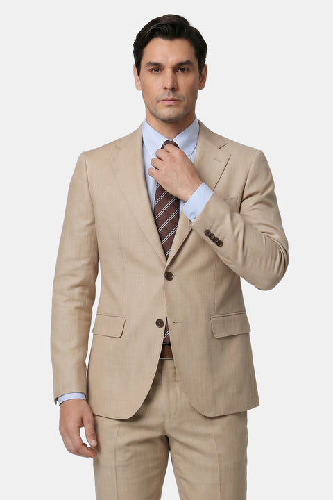 Slim Fit Suit Beige