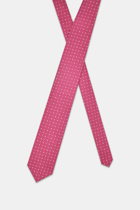 Jacquard Tie 7 cm Red