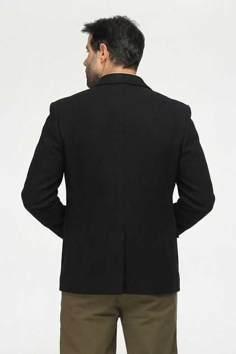 Regular Fit Coat Black