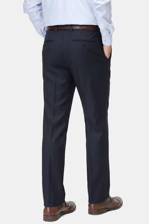 Slim Straight Fit Classic Pants Dark Blue
