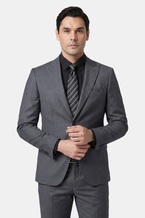 Slim Fit Suit Gray
