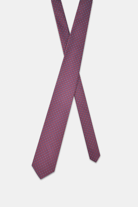 Jacquard Tie 7 cm Maroon