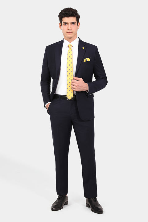 Regular Fit Suit Dark Blue