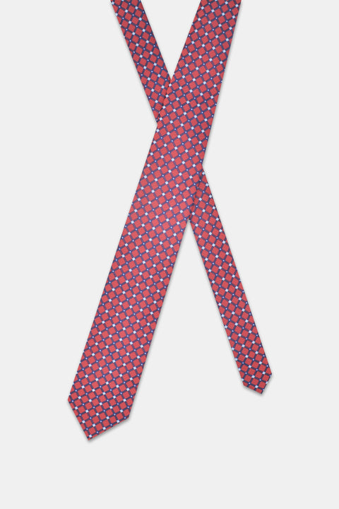 Jacquard Tie 7 cm Red
