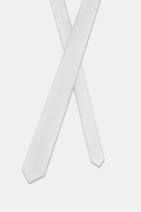 Jacquard Tie 6 cm White