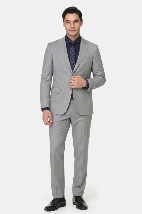 Regular Fit Suit Light Gray