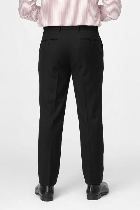 Slim Fit Classic Pants Black