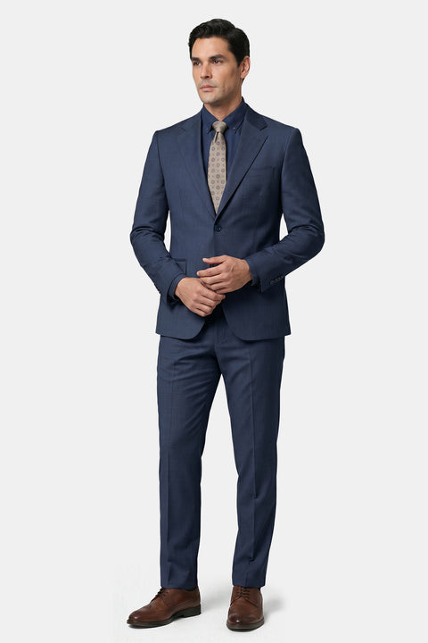 Slim Fit Suit Blue