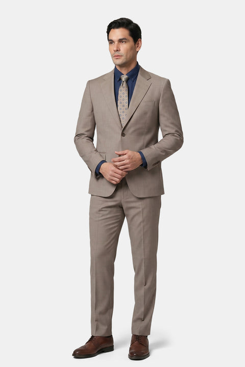 Regular Fit Suit Beige