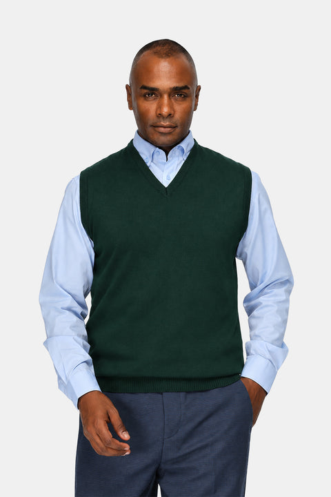 Regular Fit Gilet Green