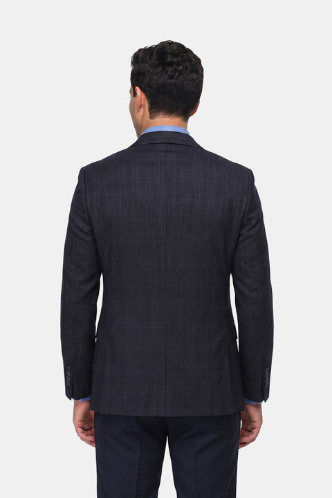 Slim Straight Fit Suit Dark Blue