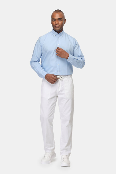 Slim Straight Chino White