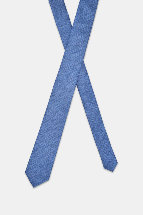 Jacquard Tie 6 cm Blue