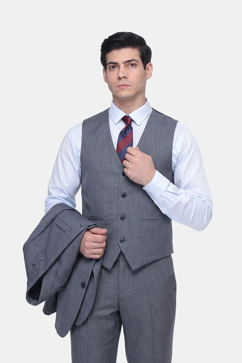 Slim Fit Suit Gray