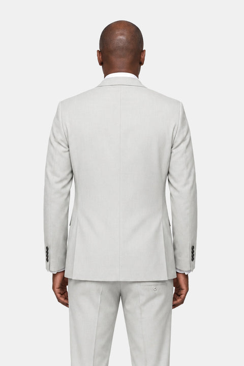 Slim Fit Suit Light Gray