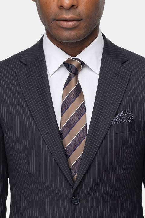 Slim Straight Fit Suit Dark Blue