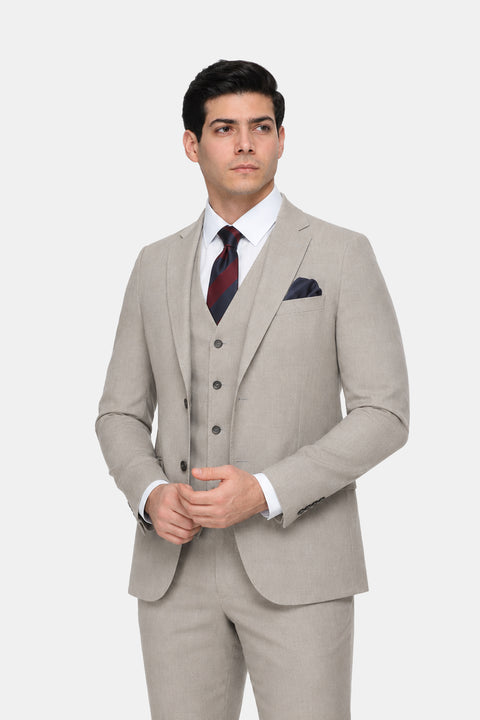 Slim Fit Suit Gray