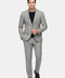 Slim Straight Fit Suit Light Gray