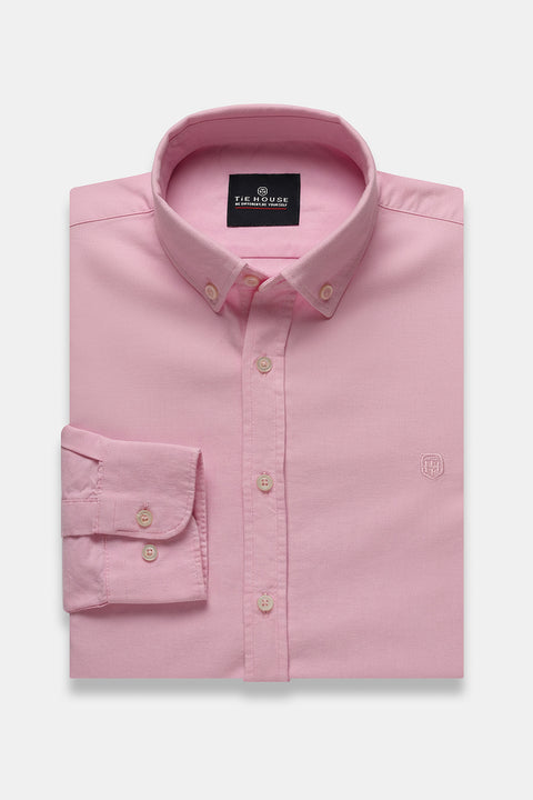 Slim Fit Shirt Oxford Rose 100% Cotton